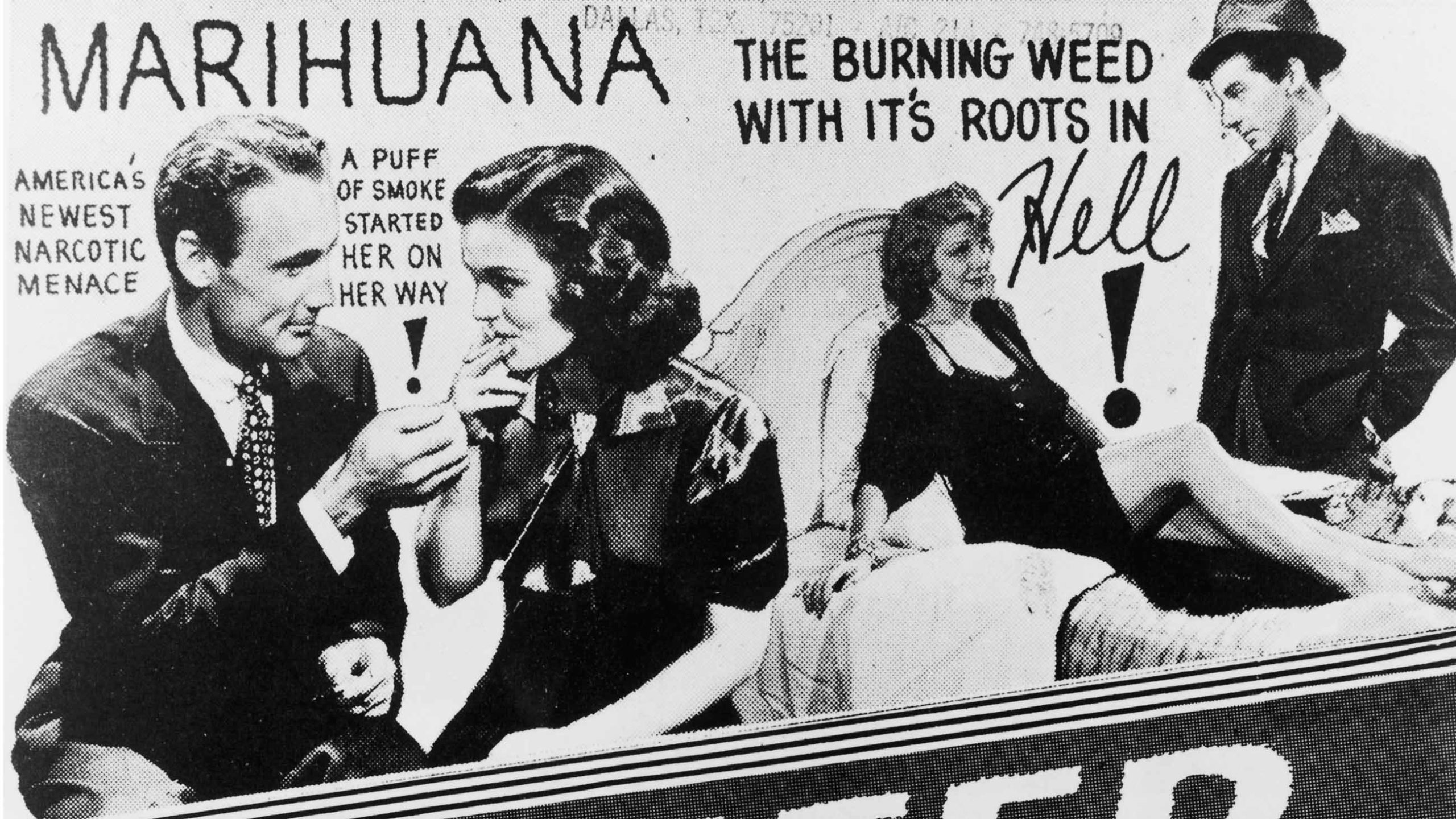 Reefer Madness photo 1930s Motion Picture Ad truck Perils of Marijuana Usage